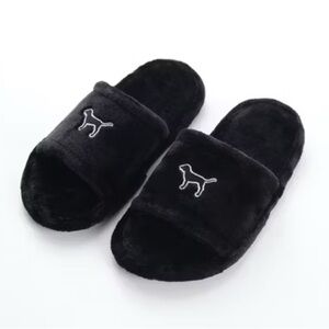 Victoria’s Secret Pink size-7/8 black slippers
